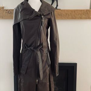 Rudsak trench-coat with leather.